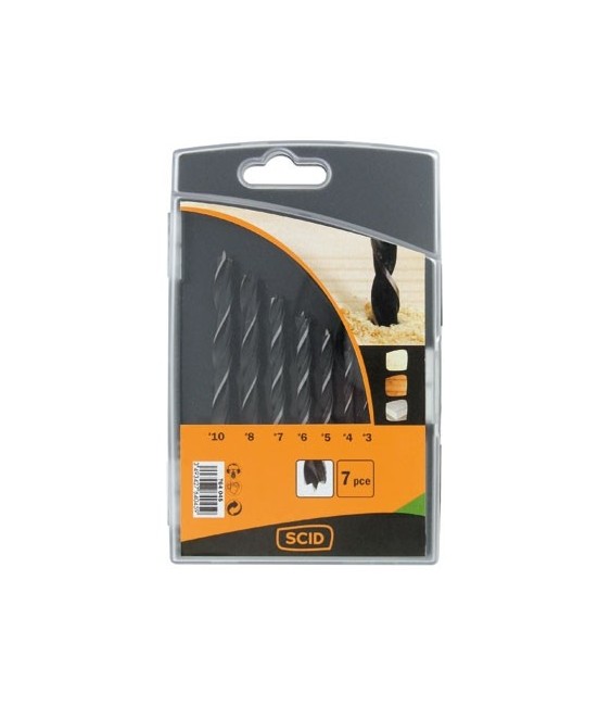 Coffret de 7 mèches à bois - SCID