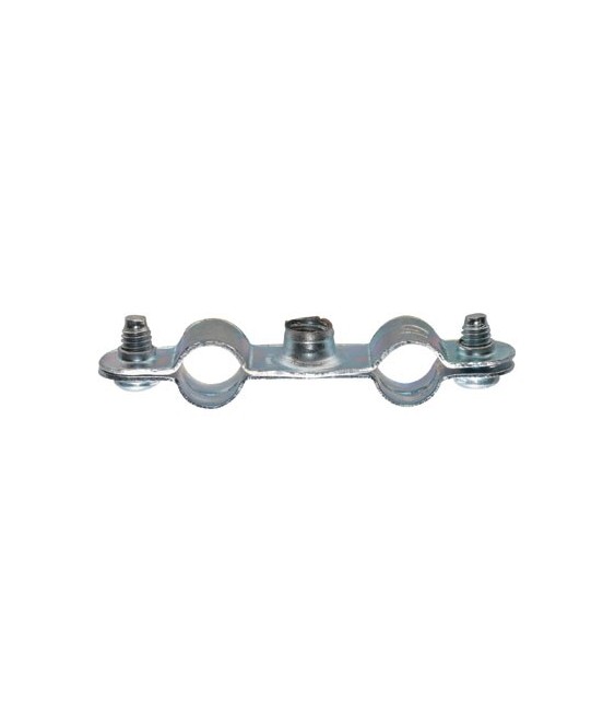 Collier double en acier -  22 mm - Lot de 6 - FIX'PRO