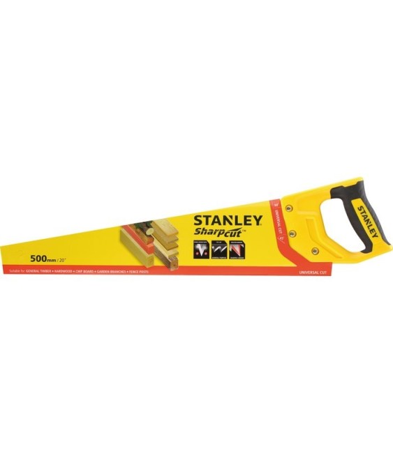 Scie égoïne universelle Réaffutable (bois / moyenne section) - STANLEY