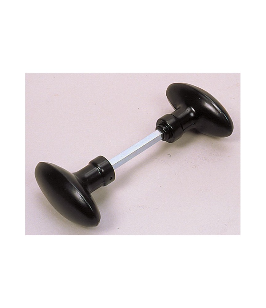 Bouton double ovoïde pour portail - Noir - 6 mm - DUBOIS Bouton double ovoïde pour portail - Noir - 6 mm - DUBOIS
