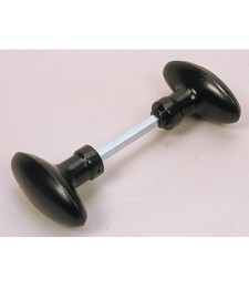 Bouton double ovoïde pour portail - Noir - 7 mm - DUBOIS