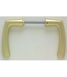 Béquille de portail double - Champagne - 67 x 110 mm - DUBOIS