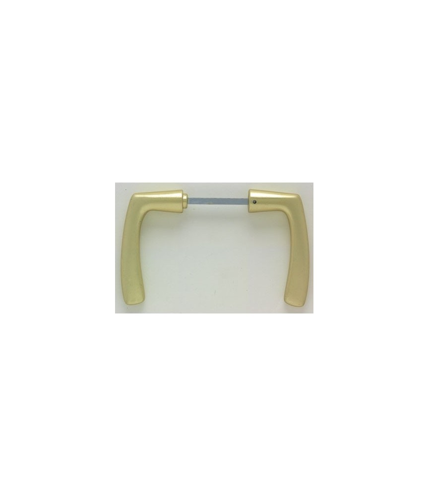 Béquille de portail double - Champagne - 67 x 110 mm - DUBOIS Béquille de portail double - Champagne - 67 x 110 mm - DUBOIS