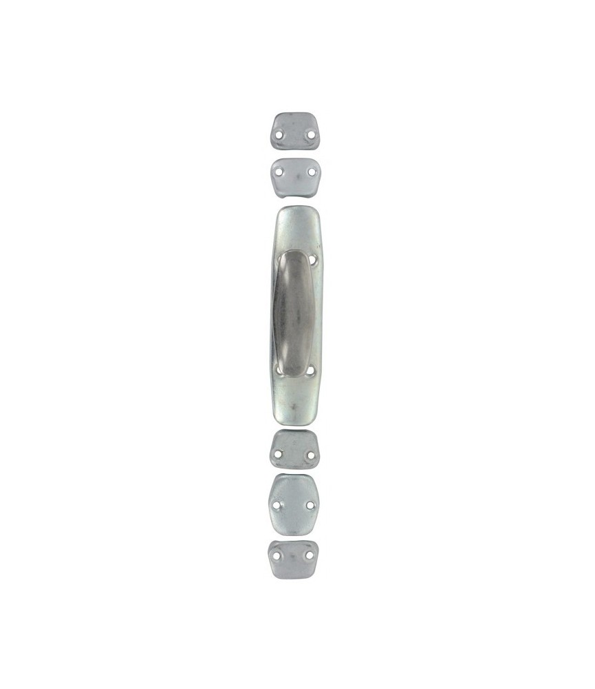 Crémone pour tringle 1/2 ronde 16 x 6 - Bouton Inox Crémone pour tringle 1/2 ronde 16 x 6 - Bouton Inox