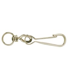 Mousqueton Simplex en acier zingué - 80 mm - Lot de 20
