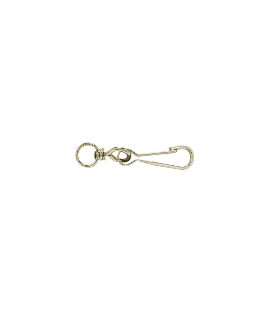 Mousqueton Simplex en acier zingué - 80 mm - Lot de 20 Mousqueton Simplex en acier zingué - 80 mm - Lot de 20