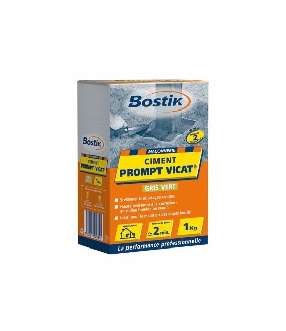 Ciment Prompt Vicat - Boîte de 1 Kg - BOSTIK
