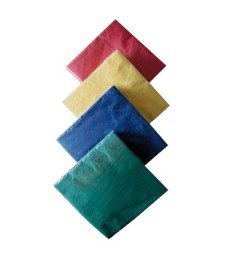 Serviette en papier 3 plis - 40 x 40 cm - Rouge - Lot de 20