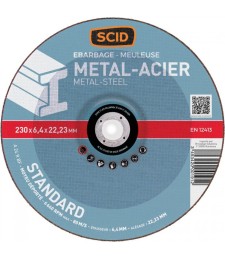 Disque à ébarder - Métaux -  230 mm - SCID