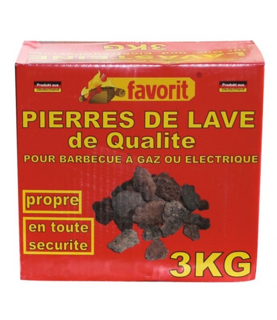 Pierre de lave - 3 Kgs - FAVORIT