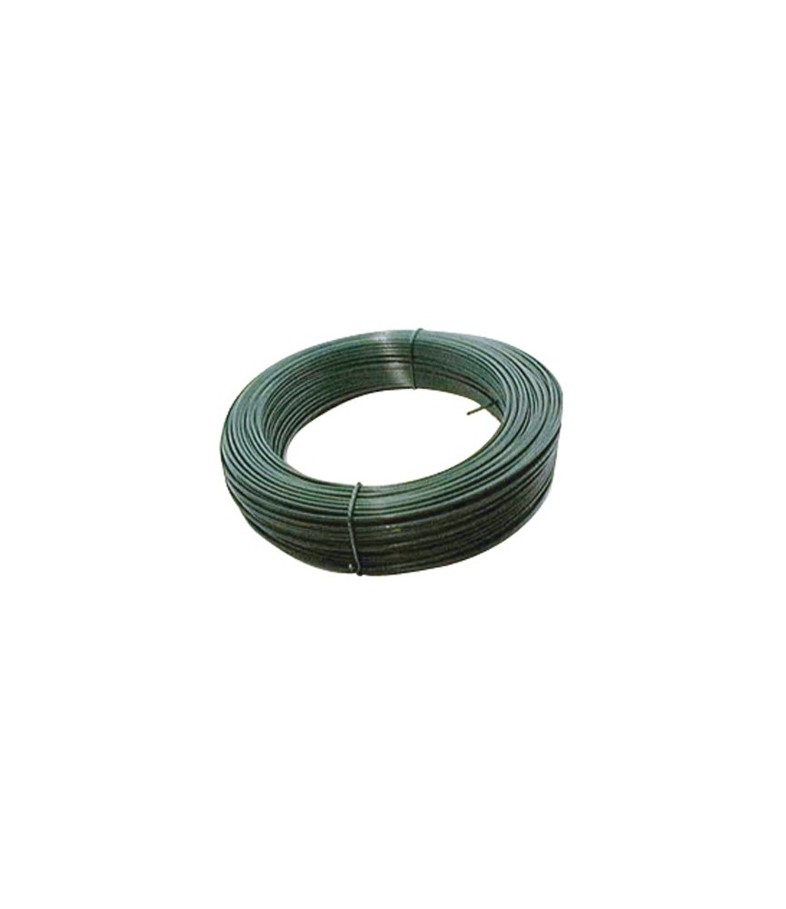 Fil de tension pour grillage - Acier galvanisé plastifié - Vert - 25 M x 2 mm - FILIAC