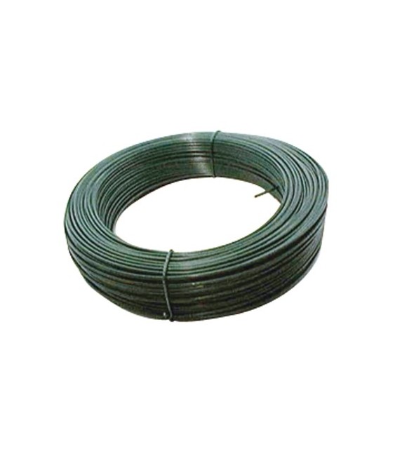 Fil de tension pour grillage - Acier galvanisé plastifié - Vert - 25 M x 2 mm - FILIAC
