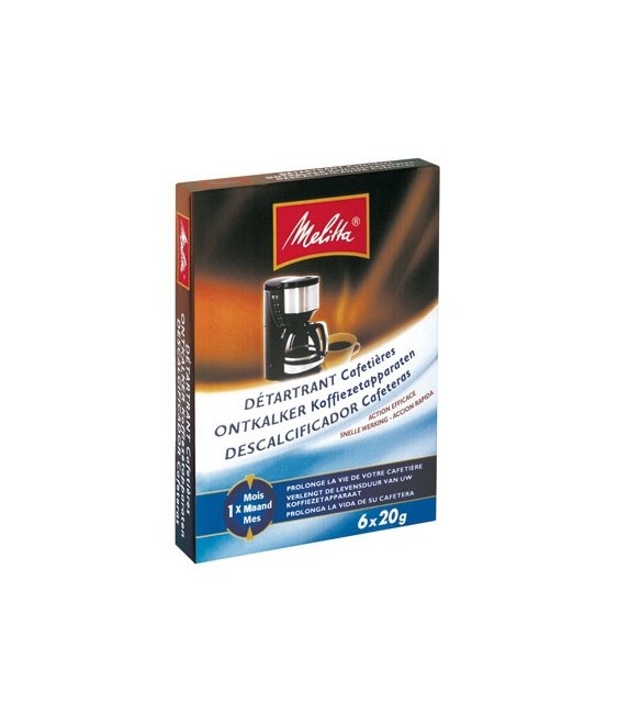Détartrant pour cafetières - 6 x 25grs - MELITTA