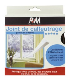 Joint de calfeutrage Profil V - Marron - 10 M - PVM