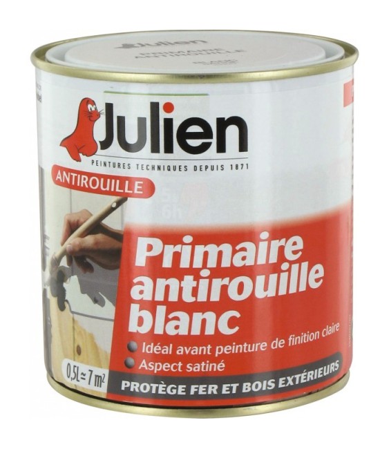 Primaire Antirouille - Blanc - 500 ml - JULIEN