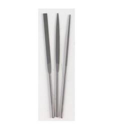 Assortiment de 3 limes aiguilles non emmanchées - 140 mm - MOB