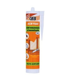Mastic d'étanchéité Acrybat - Blanc - 310 ml - GEB