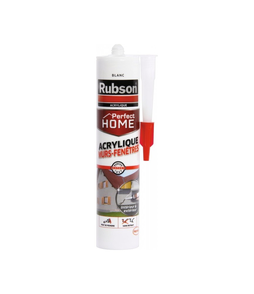 Mastic Murs et fenêtres - Blanc - 310 ml - RUBSON Mastic Murs et fenêtres - Blanc - 310 ml - RUBSON