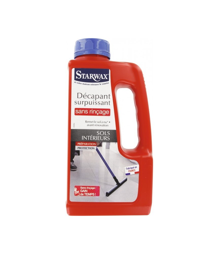 Super Décapant Sols Carrelés Sans Rinçage 1.L - STARWAX Super Décapant Sols Carrelés Sans Rinçage 1.L - STARWAX
