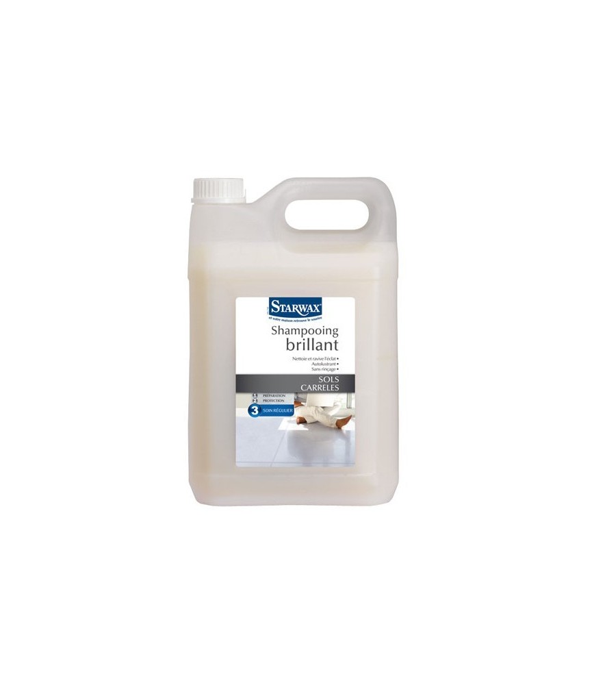 Shampooing autolustrant - Sols carrelés - 5 L de STARWAX Shampooing autolustrant - Sols carrelés - 5 L de STARWAX