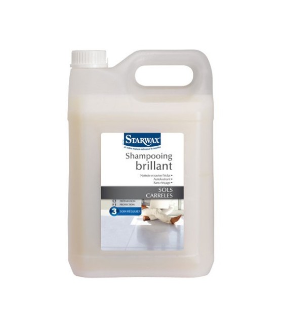 Shampooing autolustrant - Sols carrelés - 5 L de STARWAX