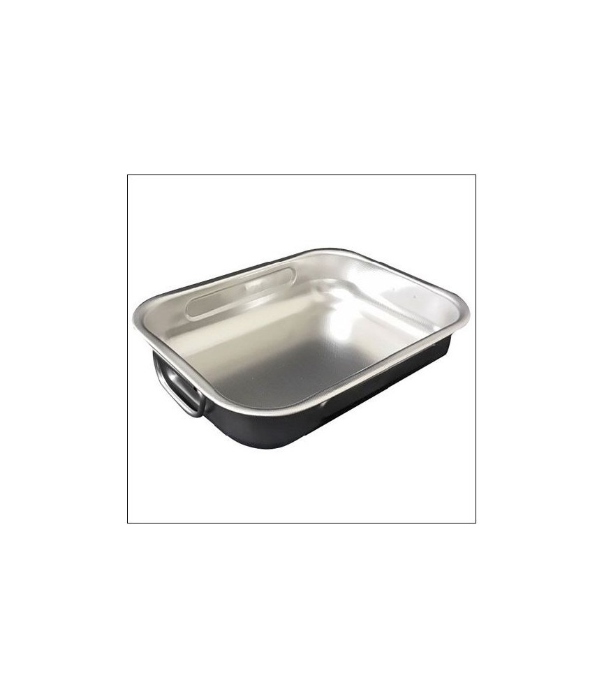 Plat à four haut - 25 x 19 cm - inox - STEEL PAN Plat à four haut - 25 x 19 cm - inox - STEEL PAN