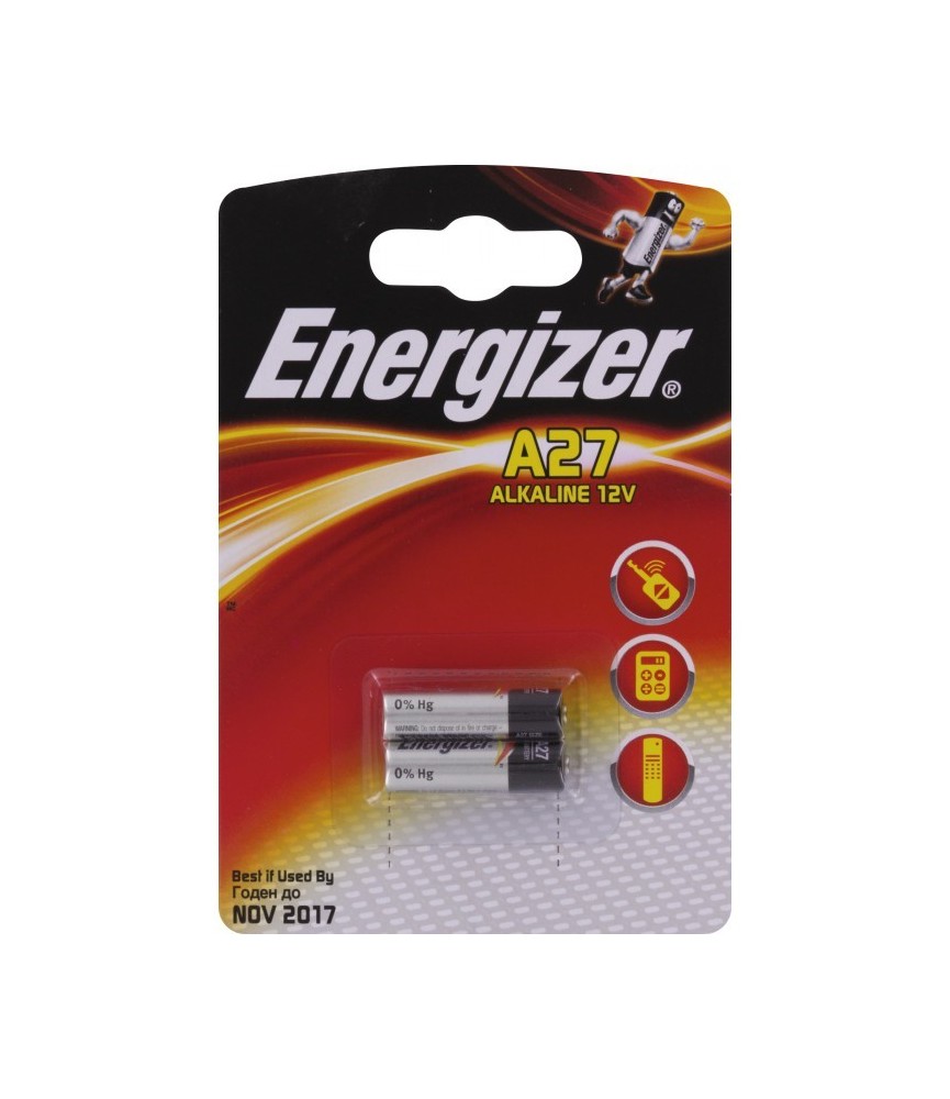 Piles Miniatures Alcalines - A27 B2 - 12 V - ENERGIZER