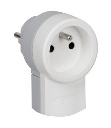 Fiche avec prise 2P + T - 250 V - LEGRAND