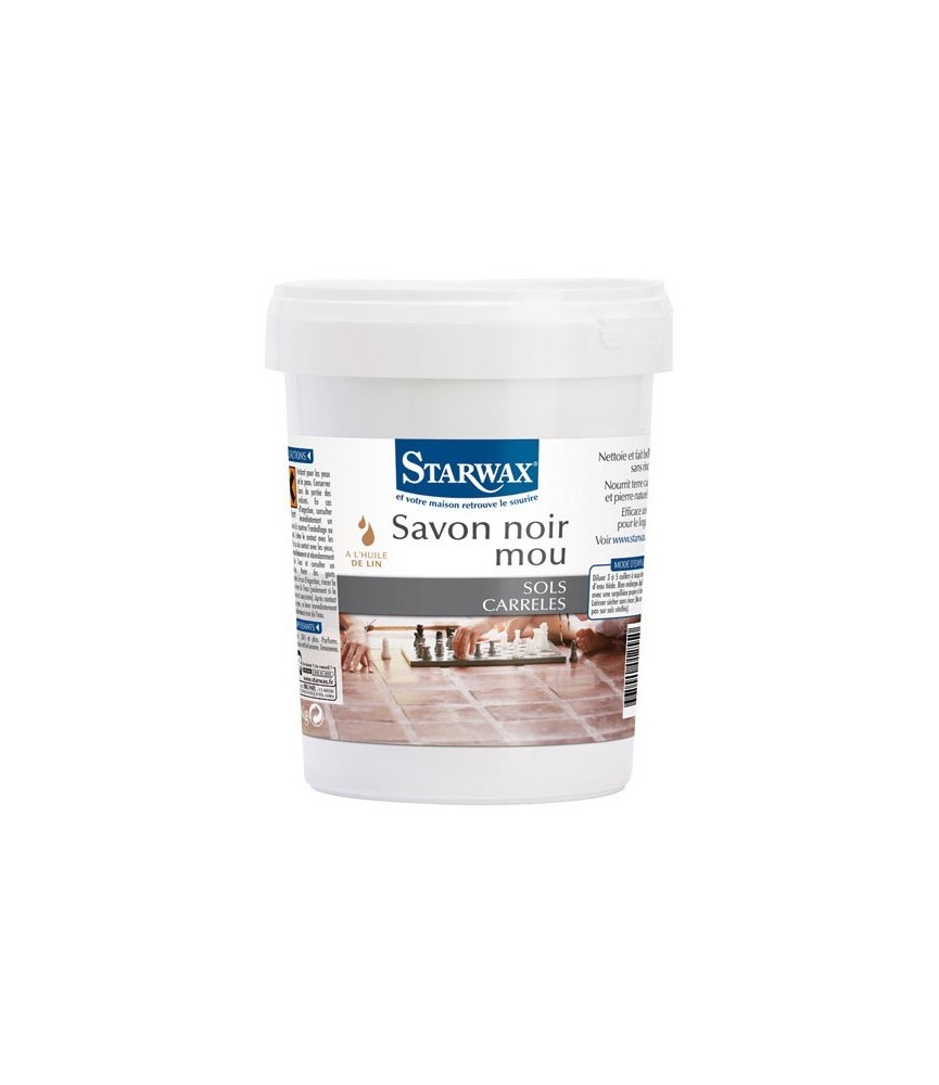 Savon noir mou - Sols carrelés - 1 Kg - STARWAX Savon noir mou - Sols carrelés - 1 Kg - STARWAX
