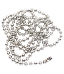 Bobine chaîne boule laiton chromé de 50 m - 3.2 mm