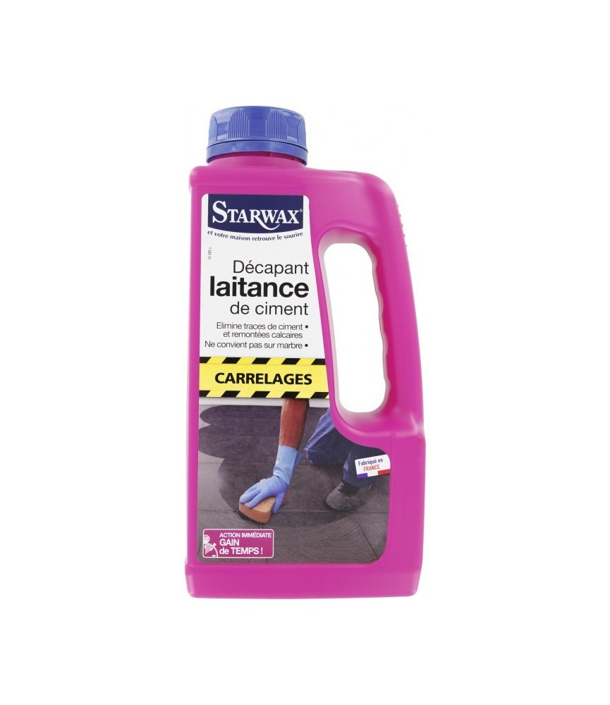 Décapant chantier - Laitance de ciment - 1 L - STARWAX