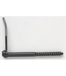 Arrêt marseillais à vis  10 mm - Acier Noir