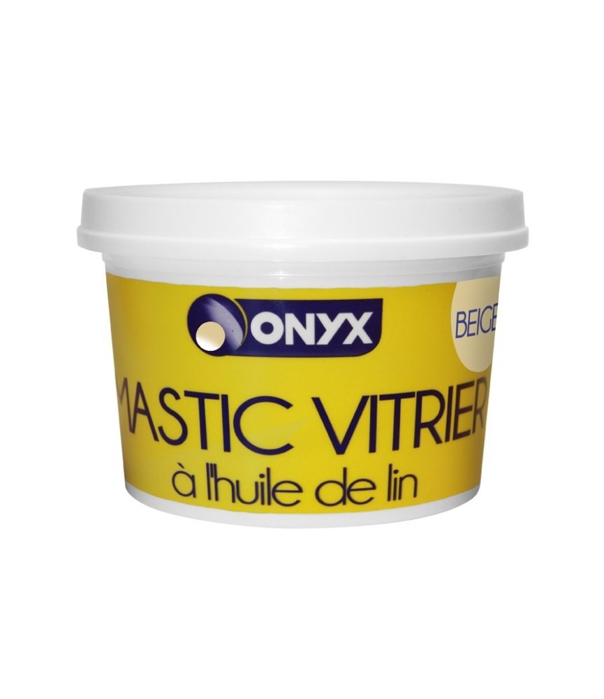 Mastic vitrier à l'huile de lin - Beige - 1 Kg - ONYX