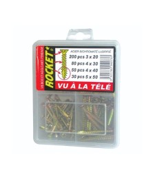 Coffret vis Rocket bois et agglo - lot de 360 - VYNEX