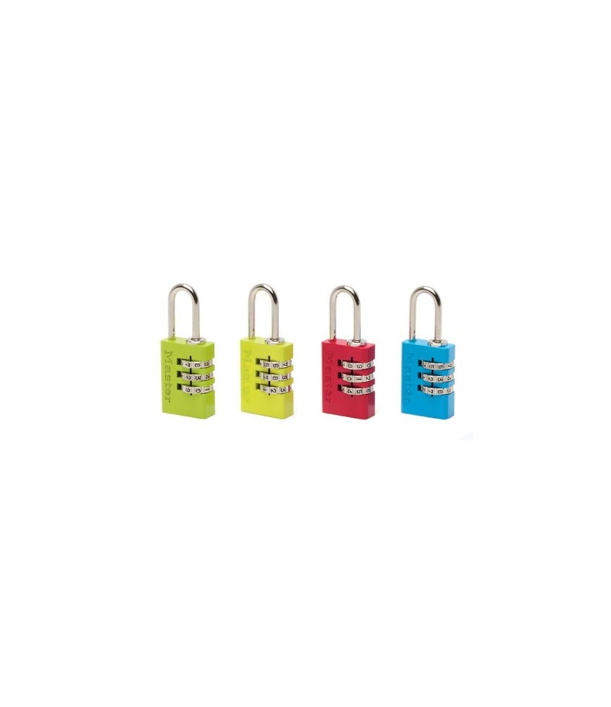 Cadenas aluminium couleur à combinaison réglable - MASTERLOCK Cadenas aluminium couleur à combinaison réglable - MASTERLOCK