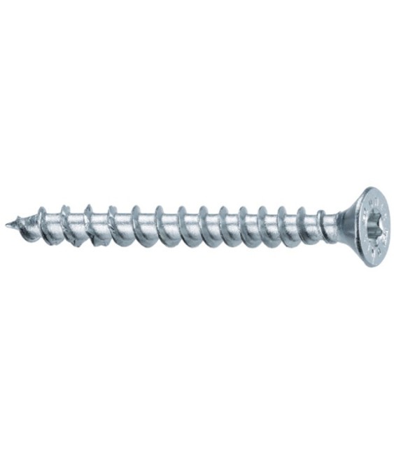 Vis à bois tête fraisee heco-acier zingue -  5 mm - Lot de 200