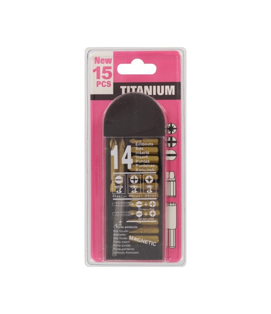 Coffret 14 embouts + 1 porte embout - TIVOLY Coffret 14 embouts + 1 porte embout - TIVOLY