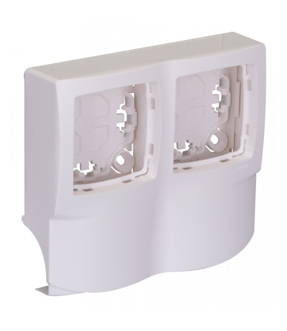 Cadre double pour appareillage apparent - Pour moulures 12,5 mm - LEGRAND