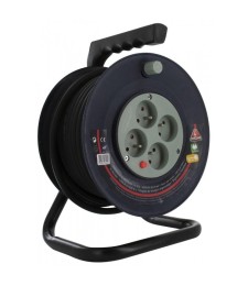 Enrouleur bricolage Dhome - H05 VV-F 3G 1,5 mm² - Longueur 25 m