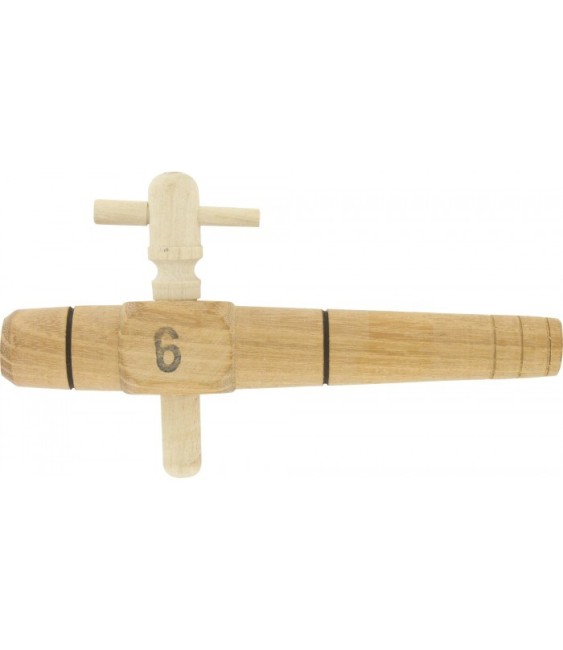 Robinet barrique conique acacia - Diamètre 18 mm - 6 pouces