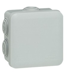 Boîte dérivation carrée Blanc PLEXO - 80 x 80 x 45 mm - LEGRAND