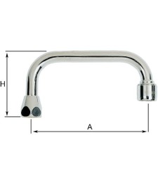 Bec standard par dessus chrome - 14 mm