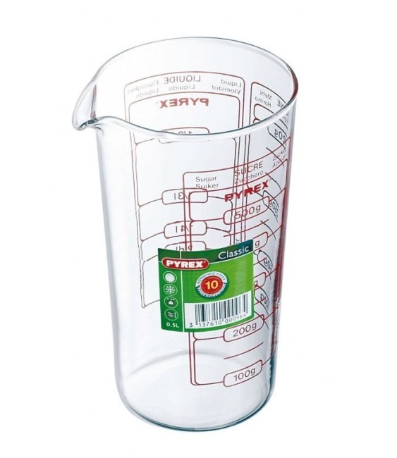 Verre doseur - 0.5 L - PIREX