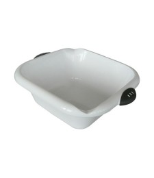 Cuvette carrée bimatière - 8 L - blanc - LAGUELLE