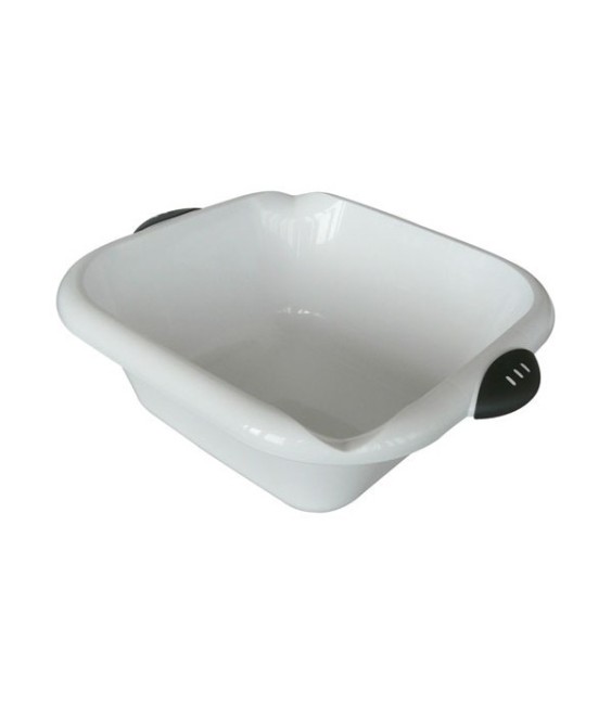 Cuvette carrée bimatière - 8 L - blanc - LAGUELLE