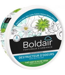 Destructeur d'odeur - Thé vert / Aloé véra - Gel solide 300 gr - BOLDAIR