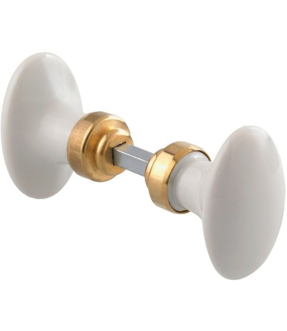 Bouton ovale blanc - Brionne - DT 2000