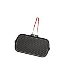 Gril viande rectangle en fonte - 37x22 cm - noir - INVICTA