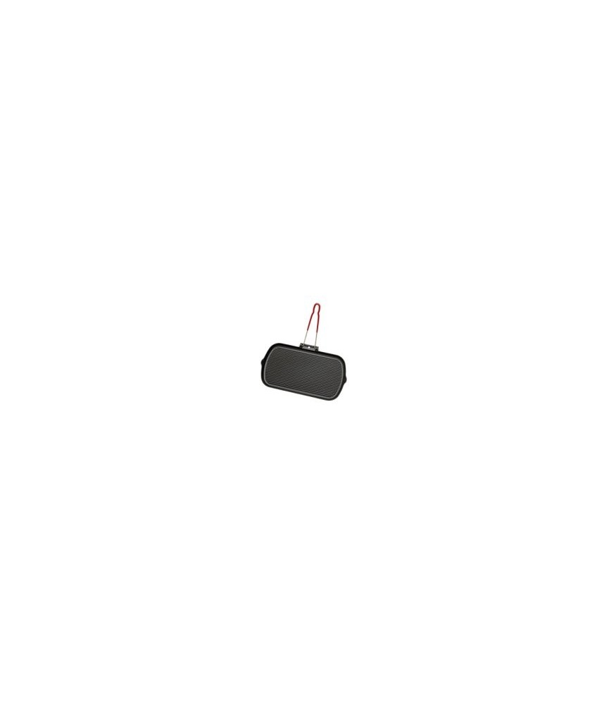 Gril viande rectangle en fonte - 37x22 cm - noir - INVICTA Gril viande rectangle en fonte - 37x22 cm - noir - INVICTA