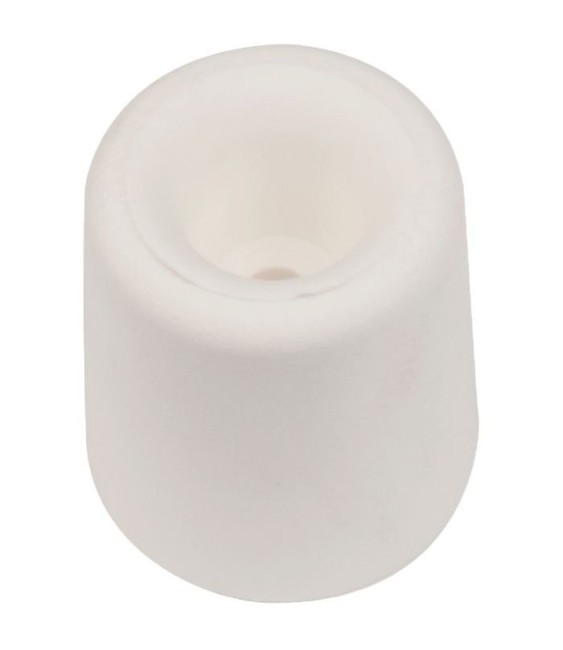 Butee ou butoir de sol caoutchouc conique - Finition.Blanc -  30 mm